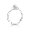 Thumbnail Image 3 of The Forever Diamond Platinum 0.50ct Diamond Solitaire Shoulder Detail Ring