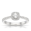 Thumbnail Image 1 of The Forever Diamond Platinum 0.50ct Diamond Halo Ring