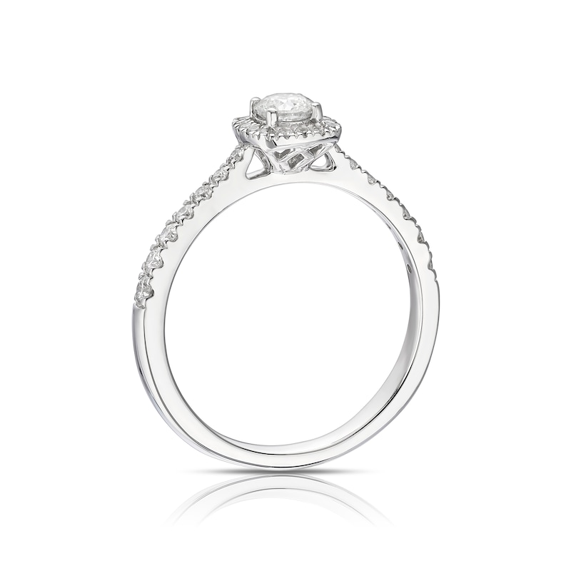 Main Image 3 of The Forever Diamond Platinum 0.50ct Diamond Halo Ring