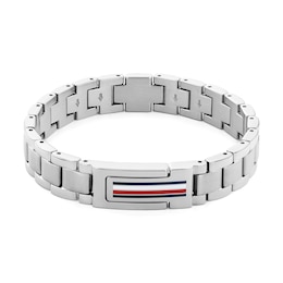 Tommy Hilfiger Men's Logo Stainless Steel Link Bracelet
