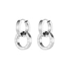 Thumbnail Image 2 of Olivia Burton Honeycomb Ladies' Toggle Stainless Steel Hoop Earrings