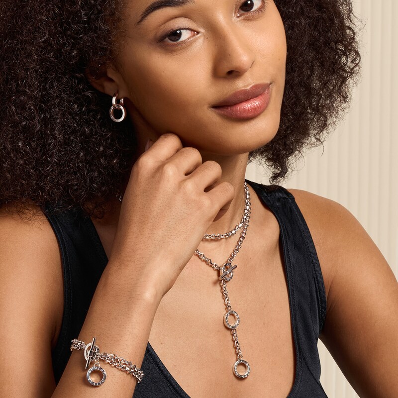Main Image 4 of Olivia Burton Honeycomb Ladies' Toggle Stainless Steel Necklace