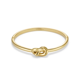 Olivia Burton Lovers Knot Ladies' Gold Tone Hinged Bangle