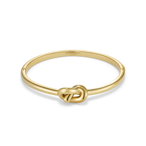 Olivia Burton Lovers Knot Women's Gold Tone Hinged Bangle