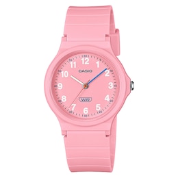 Casio LQ-24B-4BEF Pink Resin Strap Watch