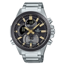 Casio Edifice ECB-30DB-1A9EF Men's Black Dial Stainless Steel Bracelet Watch
