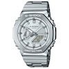 Thumbnail Image 1 of Casio G-Shock GM-2110D-7AER Men's White Octagonal Dial Stainless Steel Bracelet Watch