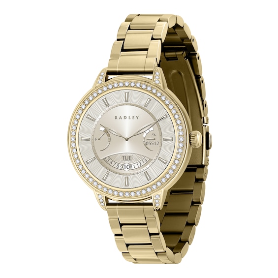 Radley Ladies Series 33 Stone Set Gold Tone Bracelet Smart W