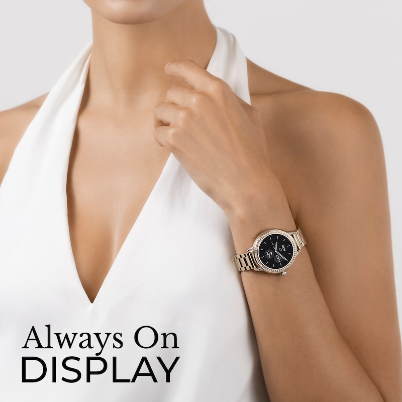 Main Image 4 of Radley Ladies' Series 33 Stone Set Gold Tone Bracelet Smart Watch