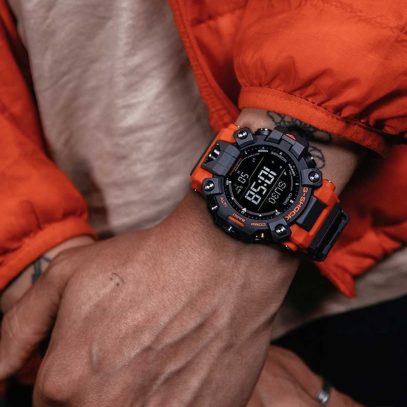 Main Image 6 of G-Shock GW-9500-1A4ER Mudman Men's Red & Black Resin Strap Watch