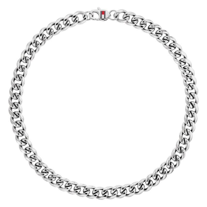 Main Image 1 of Tommy Hilfiger Men's Stainless Steel Curb Chain Necklace