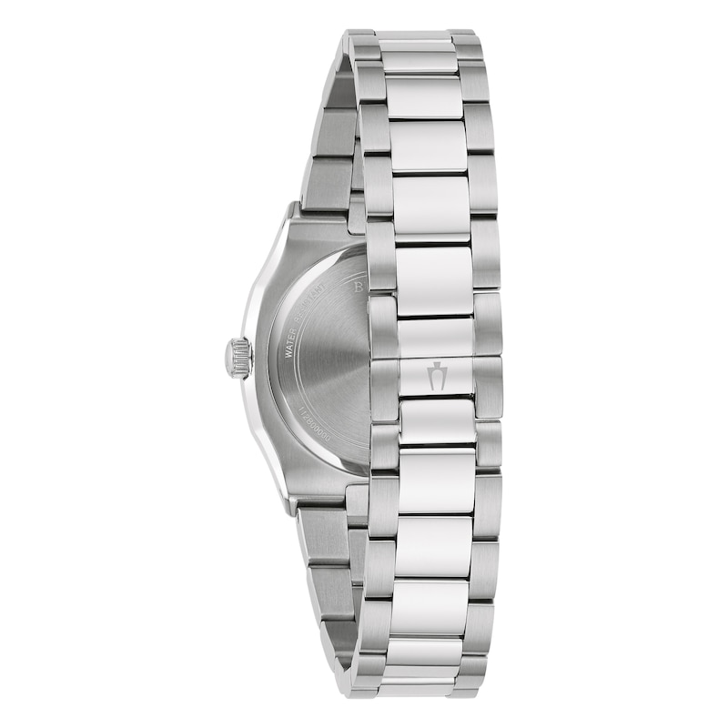 Main Image 3 of Bulova Ladies' Blue MOP Dial Diamond Set Bezel Bracelet Watch