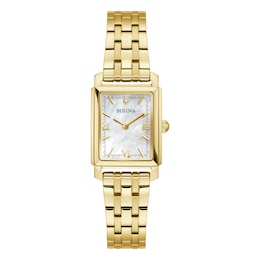 Bulova Ladies' Rectangular MOP Dial Bracelet Watch