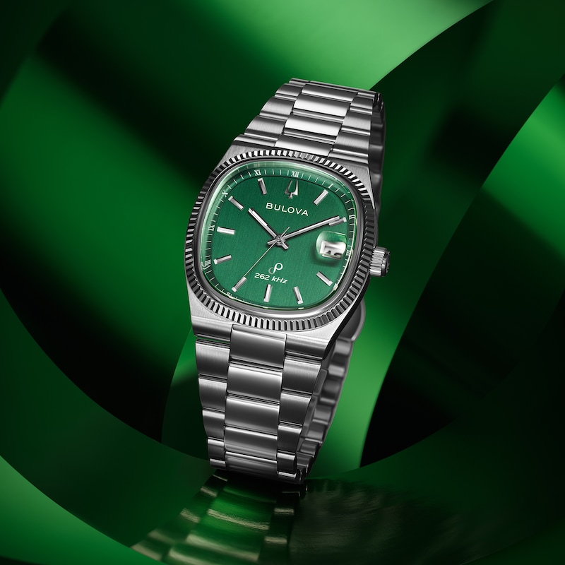 Main Image 7 of Bulova Super Seville Precisionist Men's Green Dial Bracelet Watch