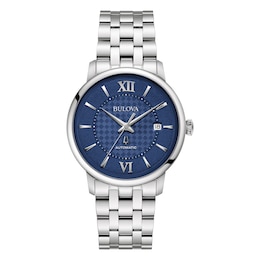 Bulova Hudson Men's Detailed Dial Stainless Steel Bracelet Watch