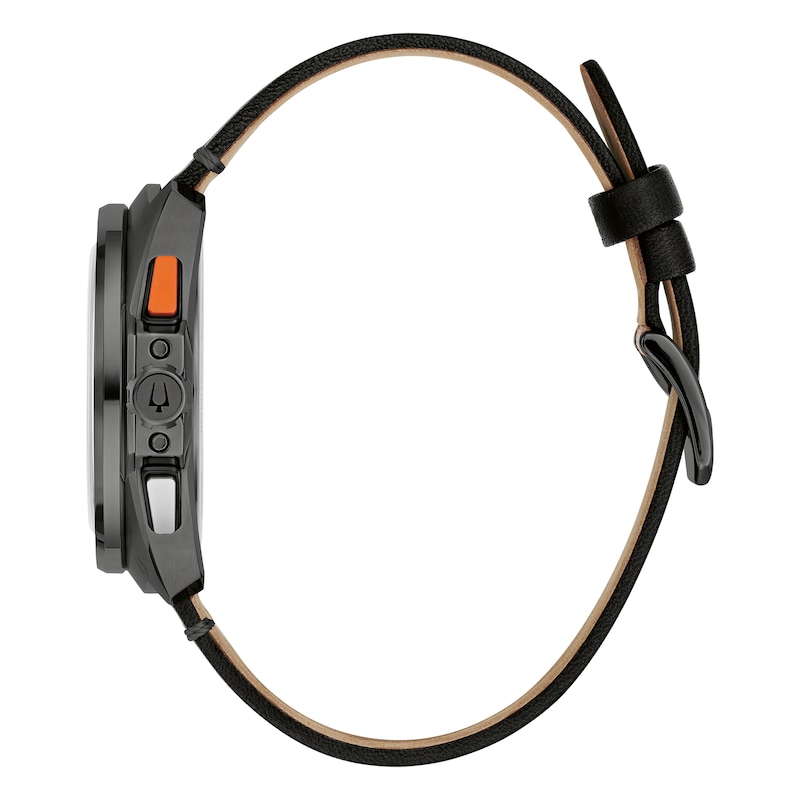 Main Image 2 of Bulova Racing Performance Men's Orange Detail Black Strap Watch