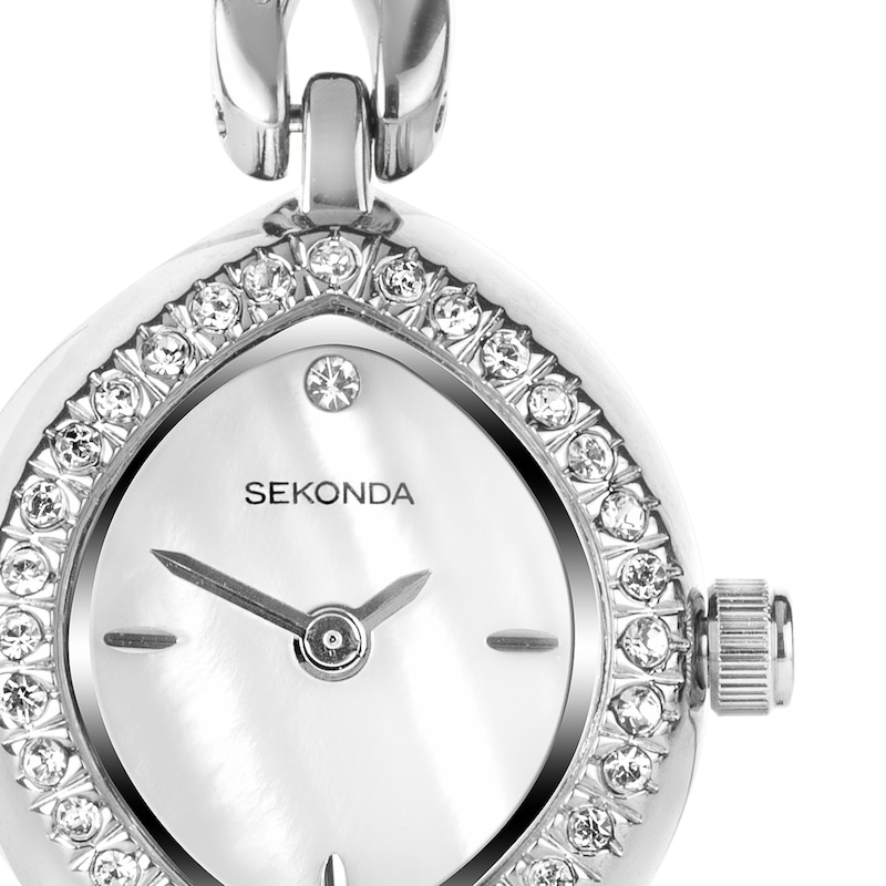 Main Image 3 of Sekonda Infinity Ladies' Silver Stone Set Watch Gift Set