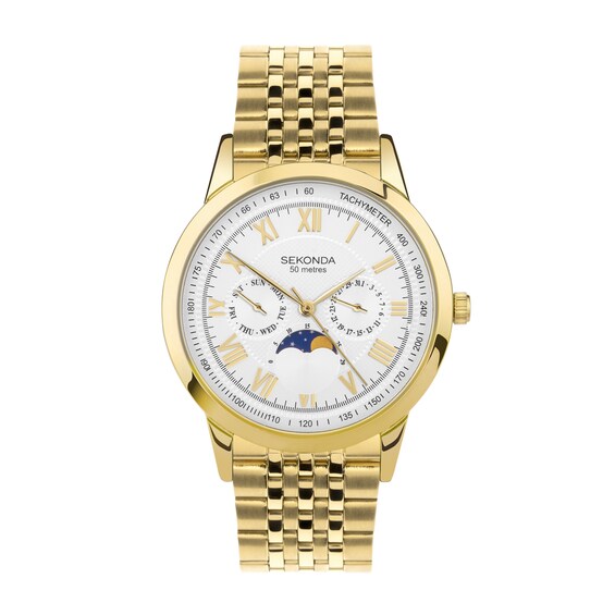 Sekonda Armstrong Men’s Gold Tone Stainless Steel Bracelet Watch