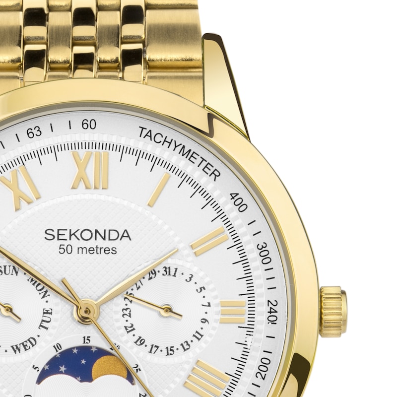 Main Image 2 of Sekonda Armstrong Men’s Gold Tone Stainless Steel Bracelet Watch