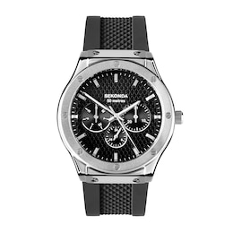 Sekonda Titan Men’s Black Silicone Strap Watch