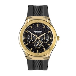 Sekonda Titan Men’s Black Silicone Strap Watch