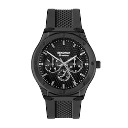 Sekonda Titan Men’s Black Silicone Strap Watch