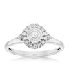 Thumbnail Image 1 of 9ct White Gold 0.33ct Diamond Illusion Halo Ring
