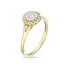 Thumbnail Image 2 of 9ct Yellow Gold 0.33ct Diamond Illusion Halo Solitaire Ring