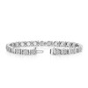 Thumbnail Image 3 of Sterling Silver 0.12ct Diamond Illusion Set Tennis Bracelet