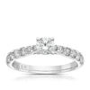 Thumbnail Image 1 of The Forever Diamond Platinum 1ct Diamond Solitaire Shoulder Detail Ring