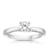 Thumbnail Image 1 of The Forever Diamond Platinum 1ct Diamond Solitaire Hidden Accent Ring