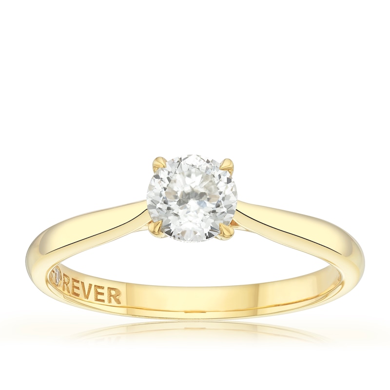 Main Image 1 of The Forever Diamond 18ct Yellow Gold 0.50ct Diamond Solitaire Ring