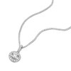Thumbnail Image 2 of The Forever Diamond 9ct White Gold 0.25ct Diamond Halo Pendant Necklace
