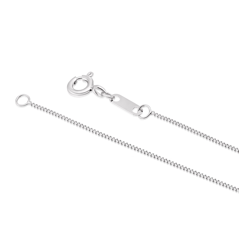 Main Image 3 of The Forever Diamond 9ct White Gold 0.25ct Diamond Halo Pendant Necklace