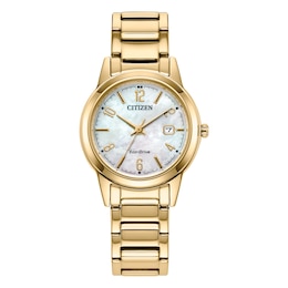 Citizen  Eco-Drive Ladies' Mother Of Pearl Dial Stainless Steel Bracelet Watch