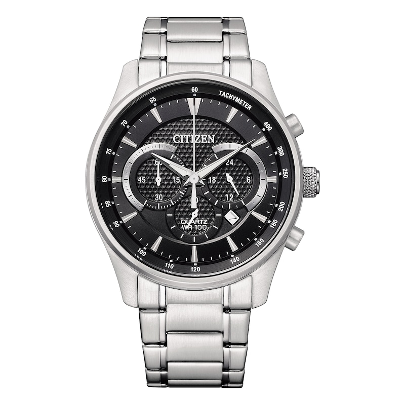 Main Image 1 of Citizen Men's Black Chronograph Dial Stainless Steel Bracelet Watch