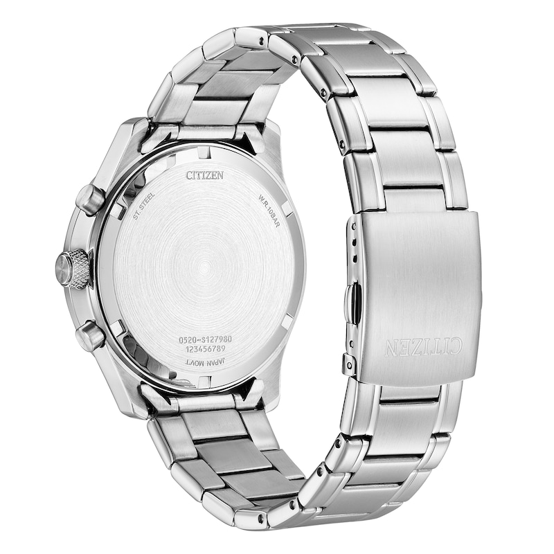 Main Image 3 of Citizen Men's Black Chronograph Dial Stainless Steel Bracelet Watch
