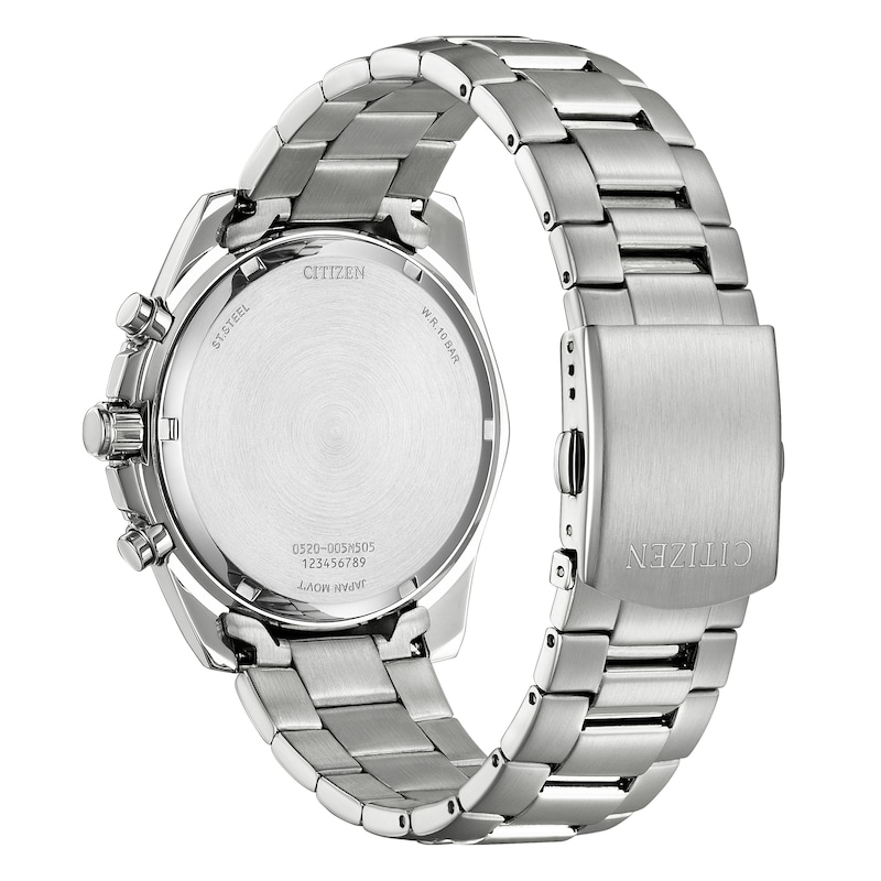 Main Image 3 of Citizen Men's Blue Chronograph Dial Stainless Steel Bracelet Watch