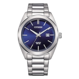 Citizen Men's Blue Dial Stainless Steel Bracelet Watch