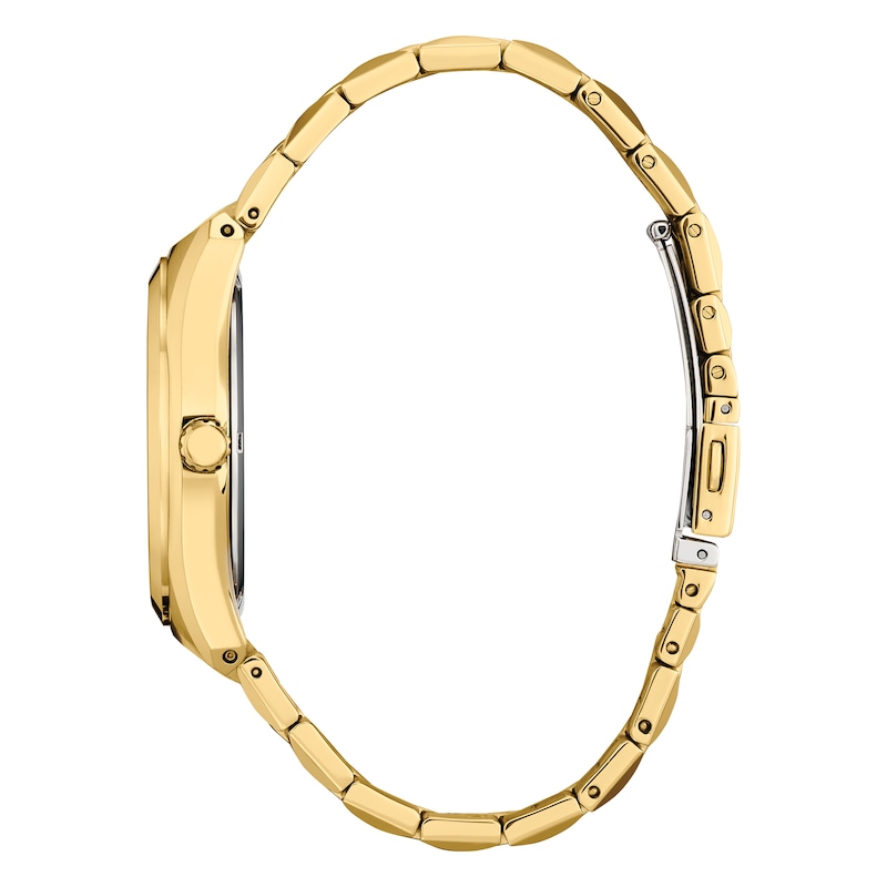 Main Image 2 of Citizen Eco-Drive Men's Black Dial Gold Tone Stainless Steel Bracelet Watch