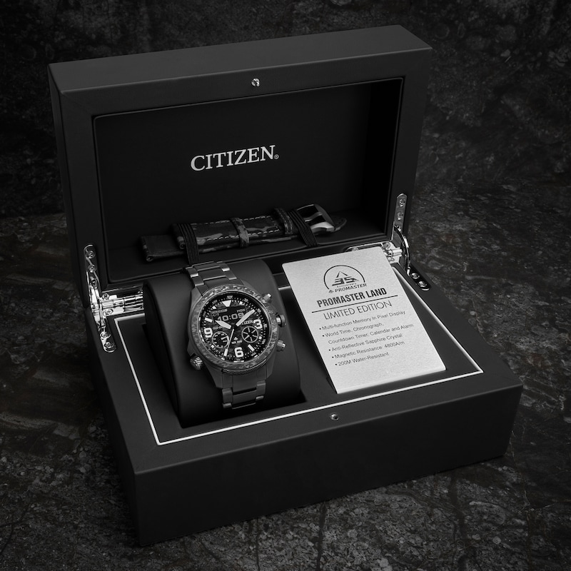 Main Image 7 of Citizen Promaster Land Limited Edition Men's Gunmetal Grey Tone Bracelet Watch