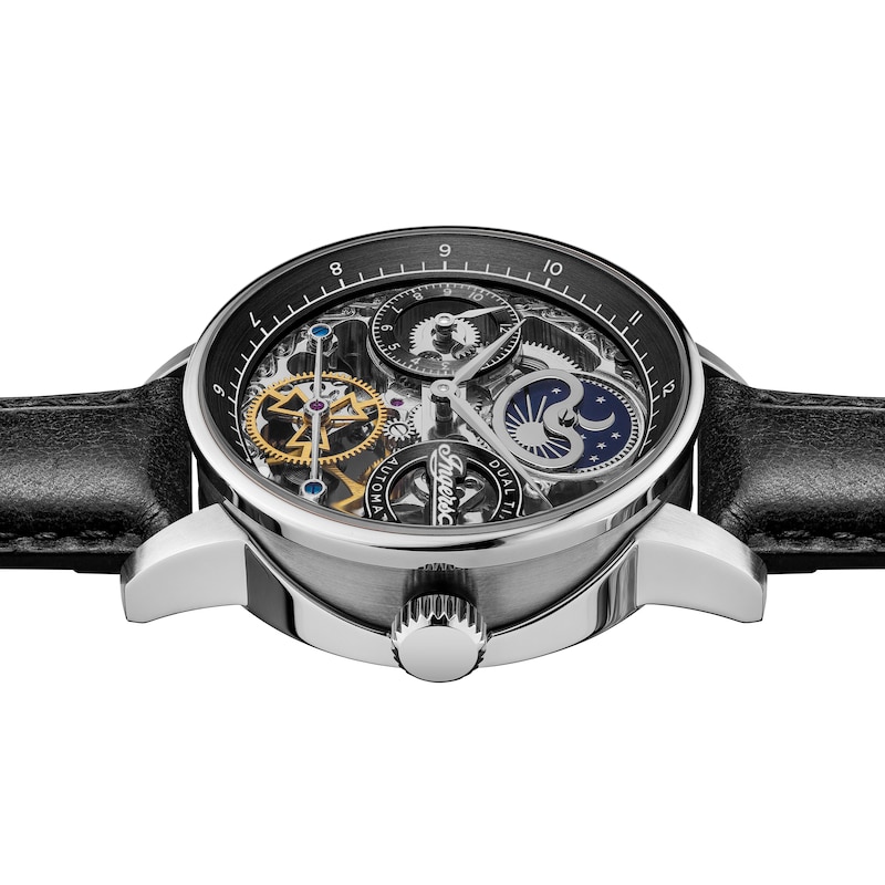 Main Image 2 of Ingersoll 1892 The Jazz Men's Automatic Black Leather Strap Watch