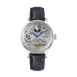 Ingersoll 1892 The Jazz Men's Automatic Blue Leather Strap Watch