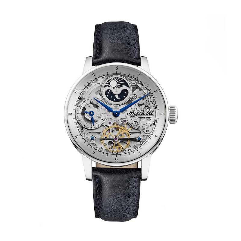Main Image 1 of Ingersoll 1892 The Jazz Men's Automatic Blue Leather Strap Watch