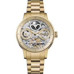 Ingersoll 1892 The Jazz Men's Automatic Gold Tone Bracelet Watch