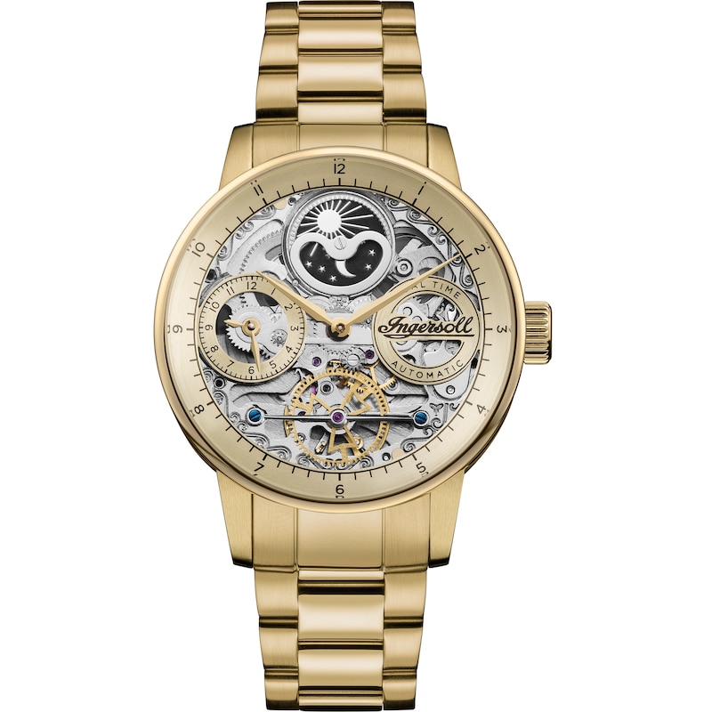 Main Image 1 of Ingersoll 1892 The Jazz Men's Automatic Gold Tone Bracelet Watch