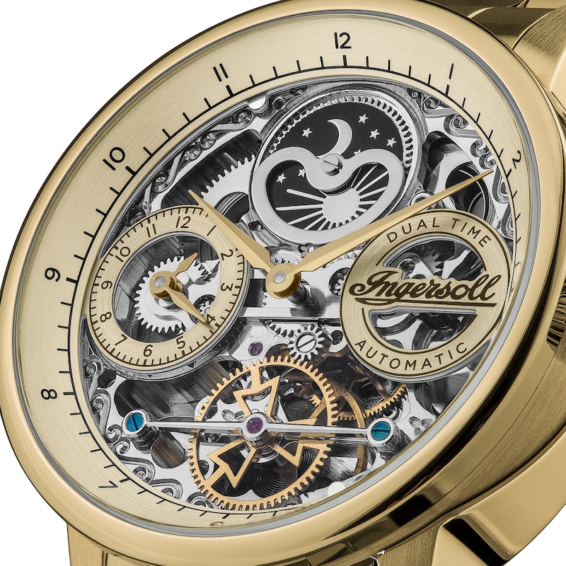 Main Image 3 of Ingersoll 1892 The Jazz Men's Automatic Gold Tone Bracelet Watch