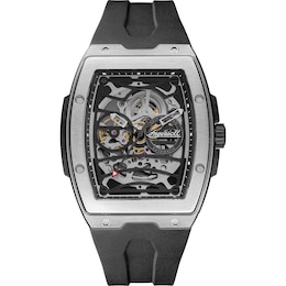 Ingersoll 1892 The Challenger Men's Automatic Black PU Rubber Strap Watch