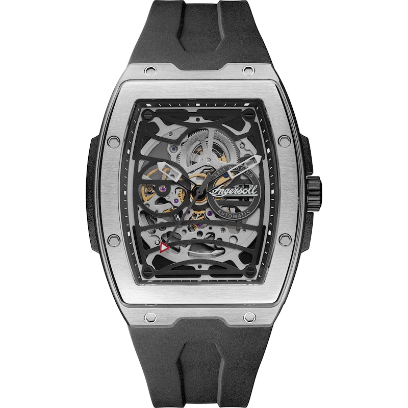Main Image 1 of Ingersoll 1892 The Challenger Men's Automatic Black PU Rubber Strap Watch