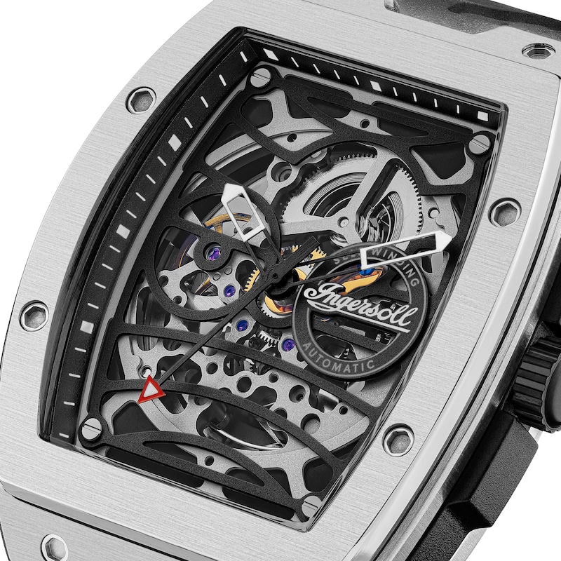 Main Image 3 of Ingersoll 1892 The Challenger Men's Automatic Black PU Rubber Strap Watch